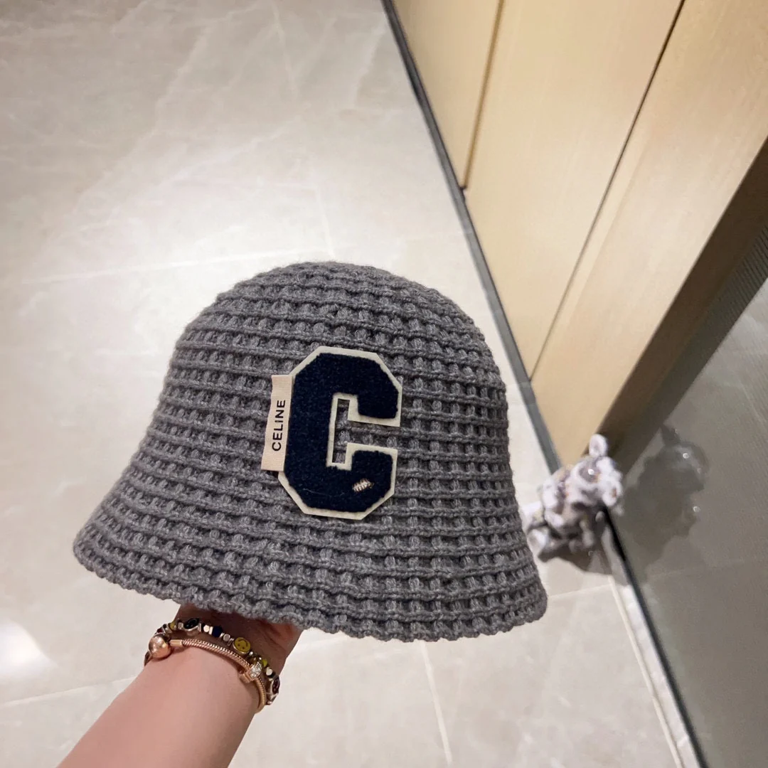 Шляпа рыбака в стиле Chanel, новая модель 2023 года, серая. Бренд Sai C.