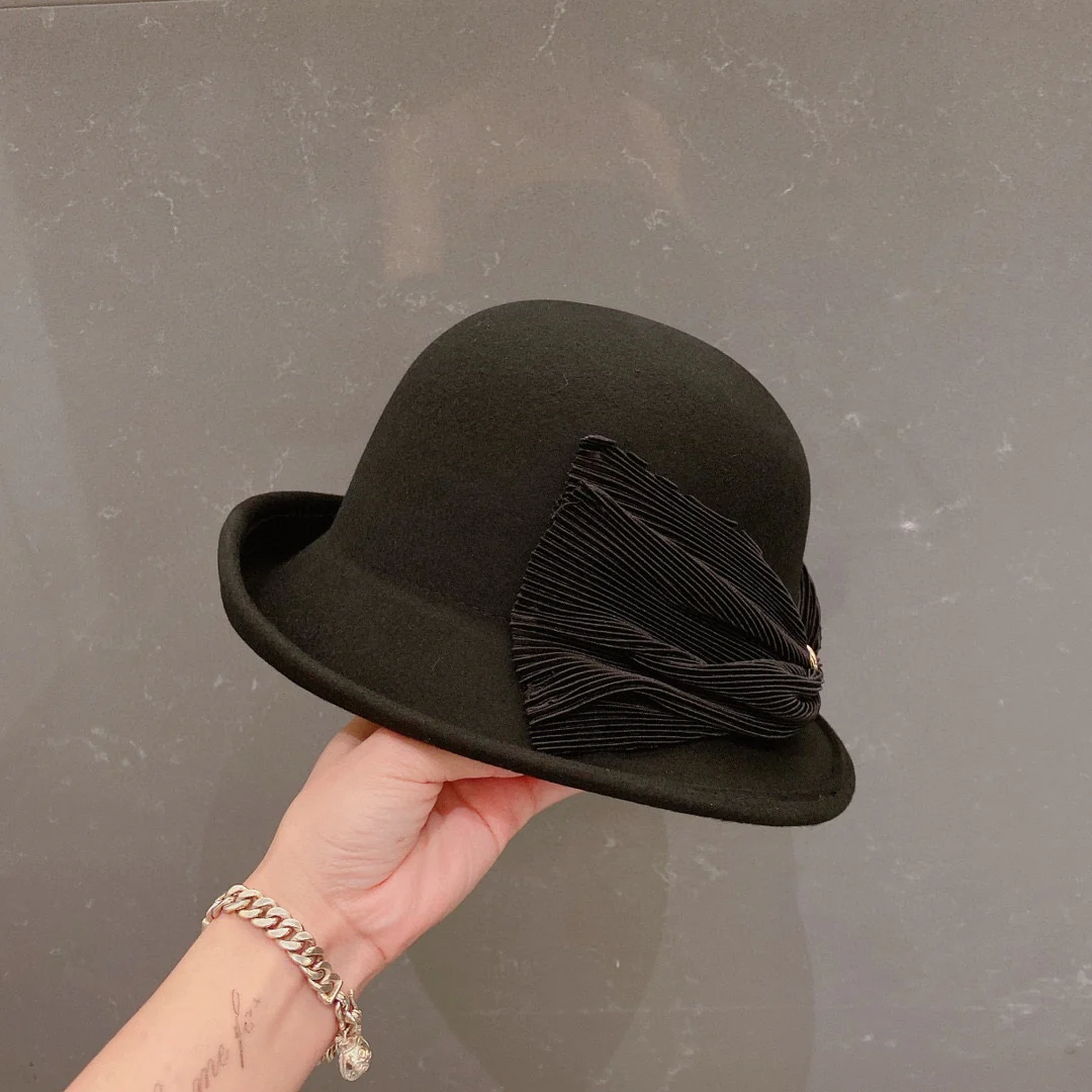 Hermes - Шерстяная панама - Черная