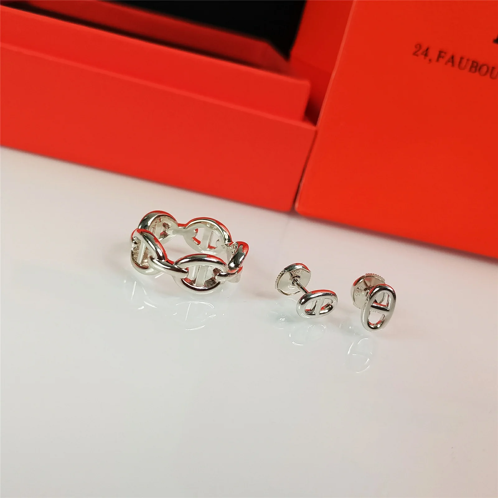 Гермес - Свиной нос - Кольцо - Серьги