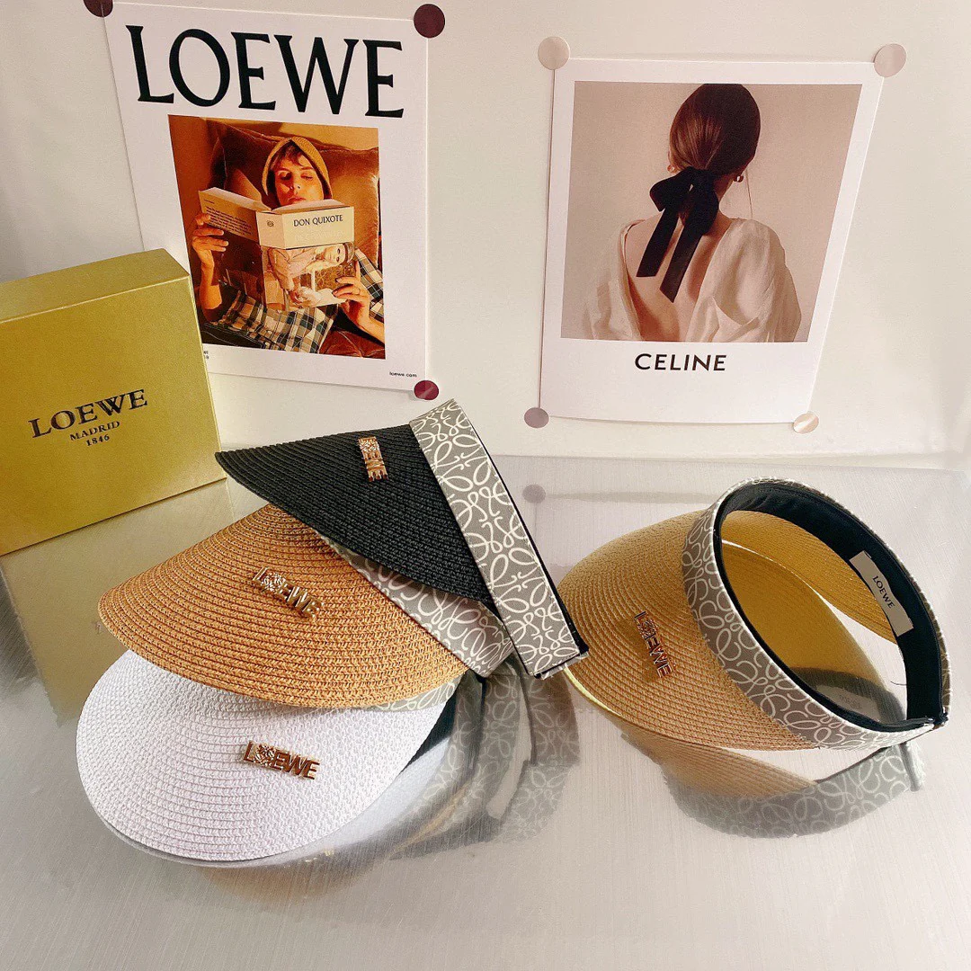 Lolwei - Соломенная шляпа-повязка на голову с монограммой, выполненная в стиле пэчворк, из плетеной соломы - 4 цвета