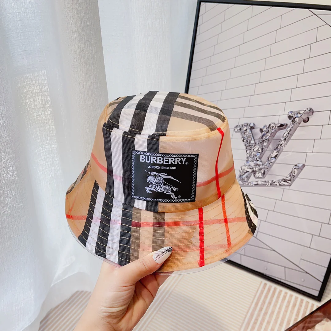 Burberry - Панама из органзы в стиле пэчворк