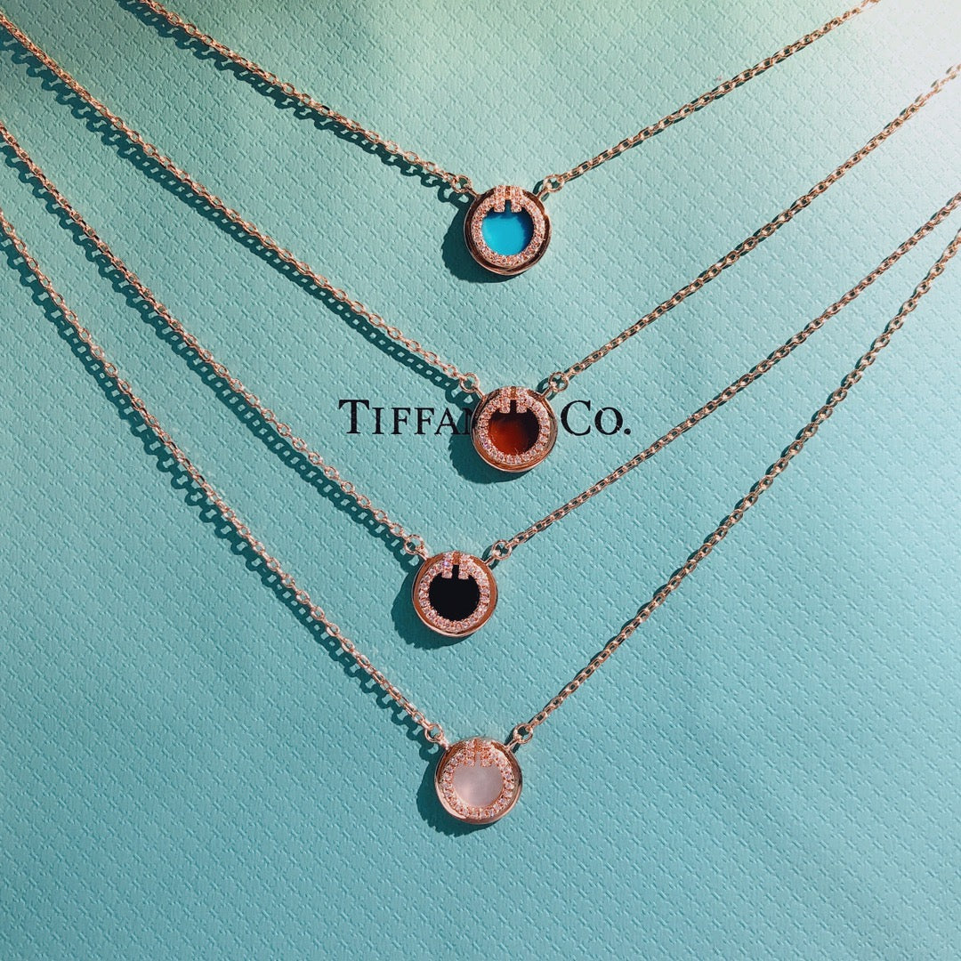 Колье Tiffany - разноцветное