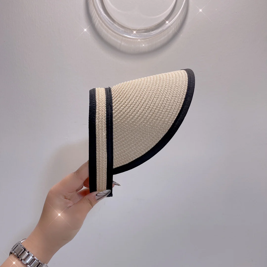 Солнцезащитная шляпа Chanel - Открытый жилет - Абрикосовый