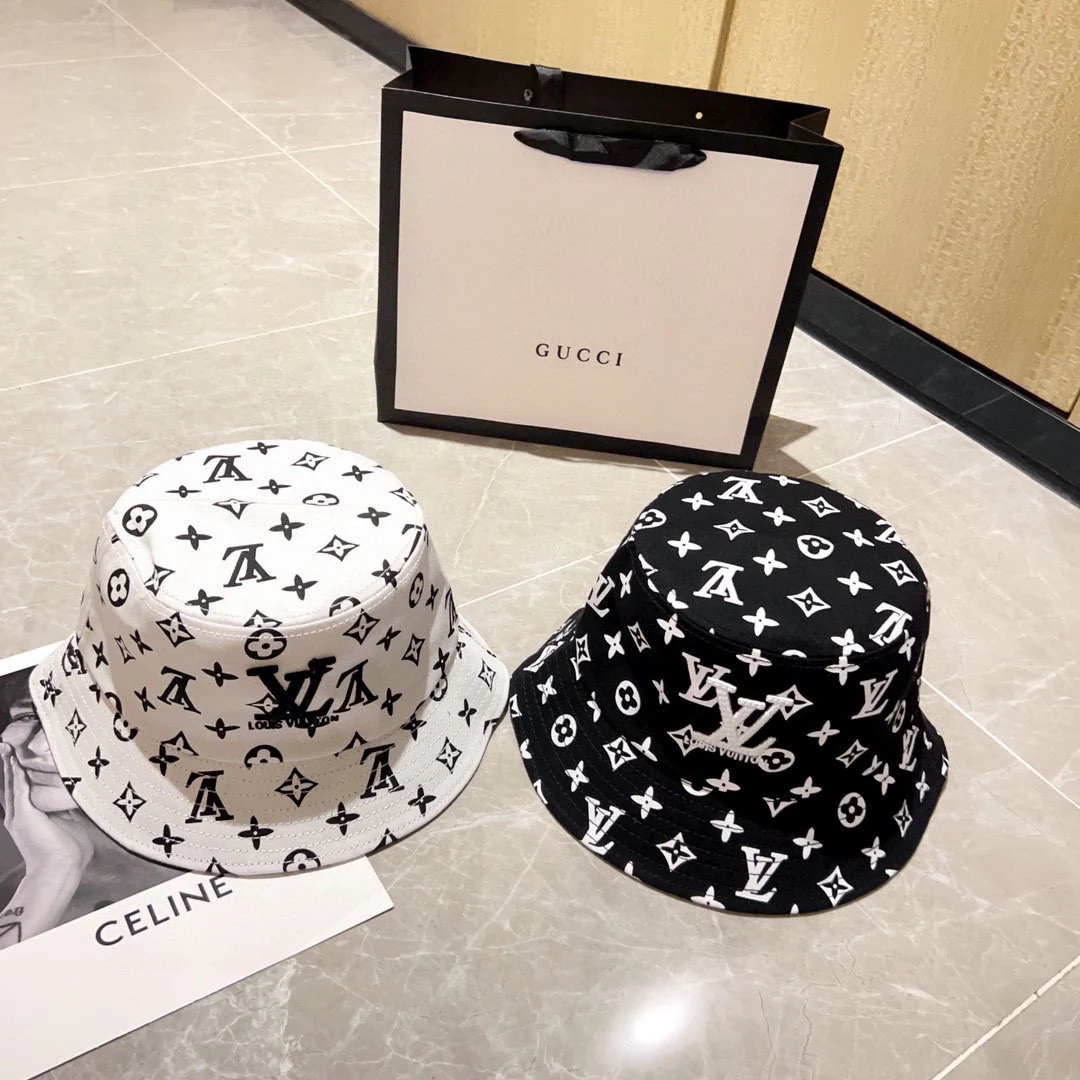 Новинка сезона весна/лето 2023 от LV - Вышитая рыбацкая шляпа - Белая