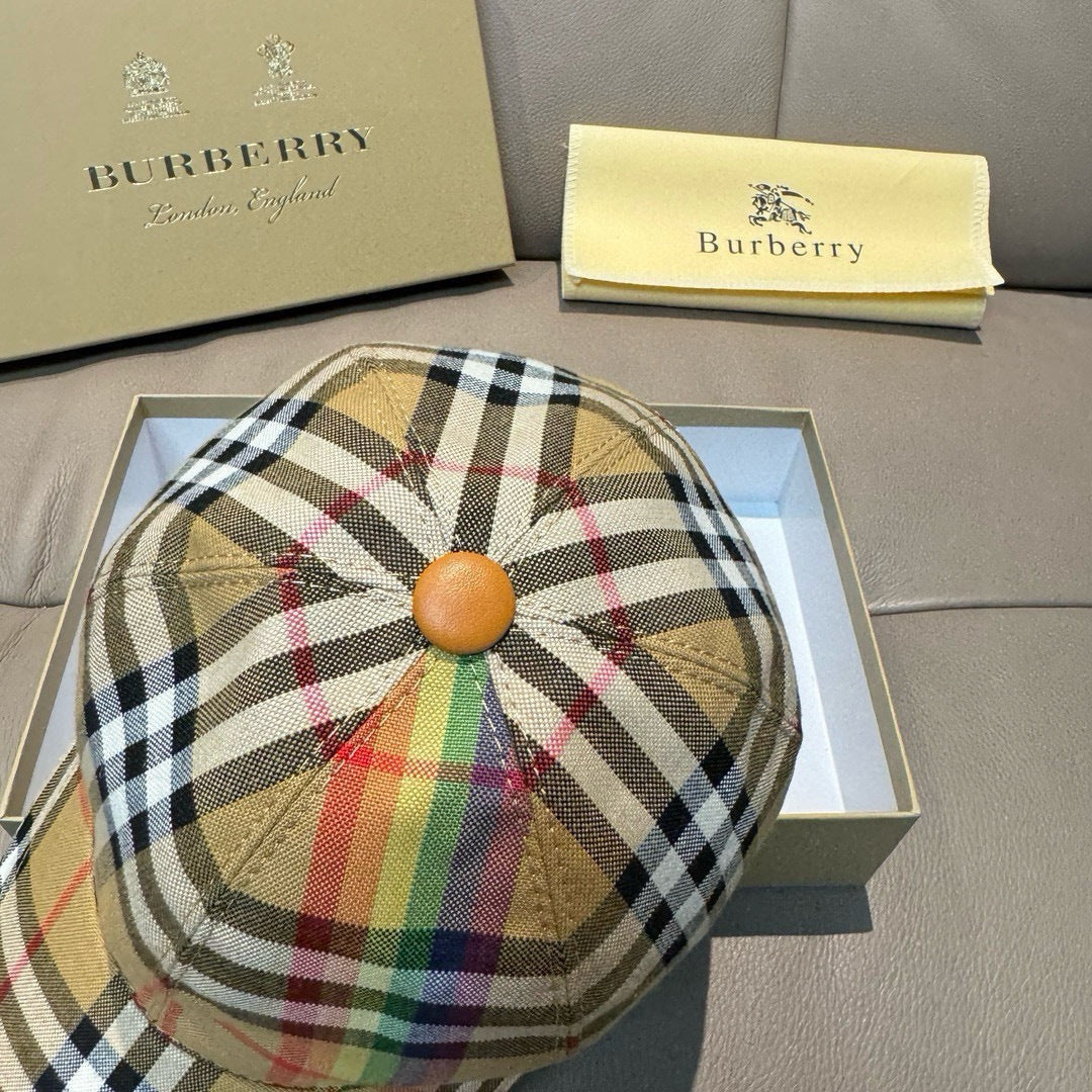 Классическая клетчатая бейсболка Burberry - Радужная
