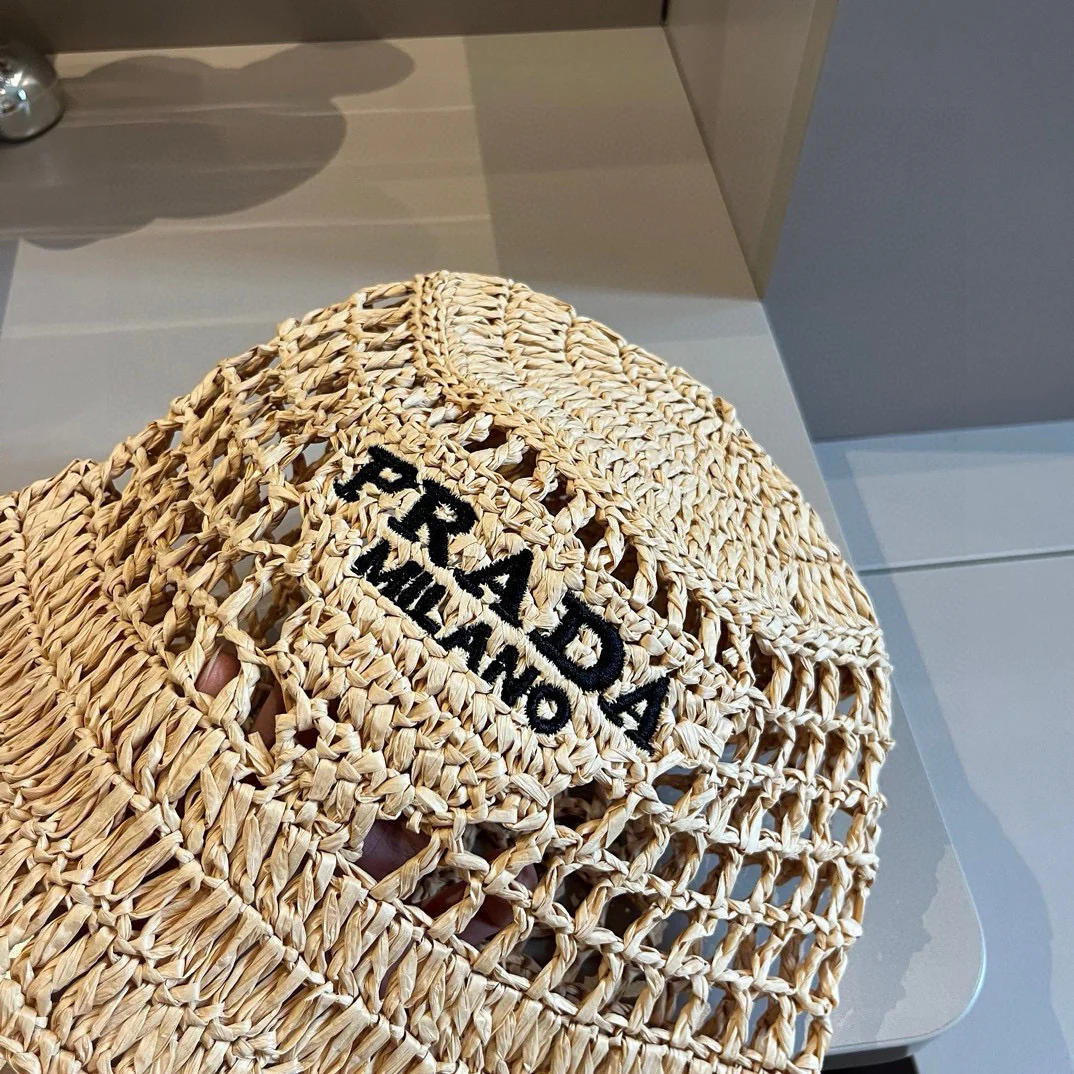 Prada - Ажурная рыбацкая шляпа - Коричневая