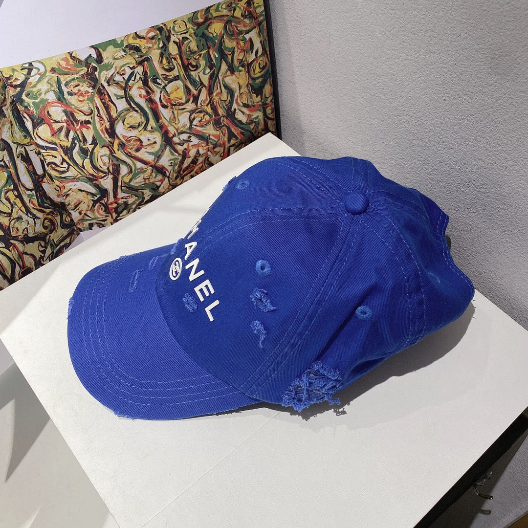 Бейсболка Chanel - синяя - унисекс