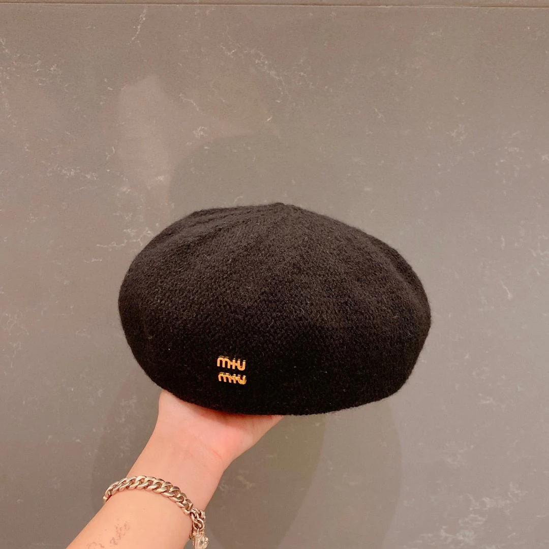 Miu Miu - Береты - Черные - 1