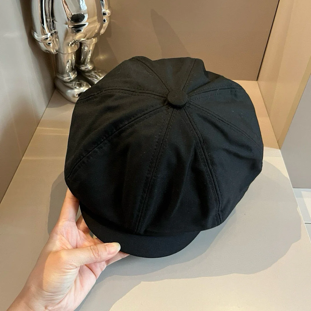 Celine - Восьмиугольная шляпа художника - Черная