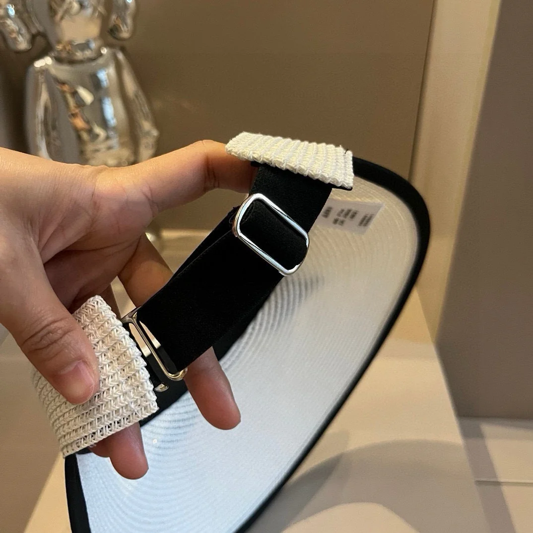 Chanel - Элегантная шляпа от солнца с бантом - Белая