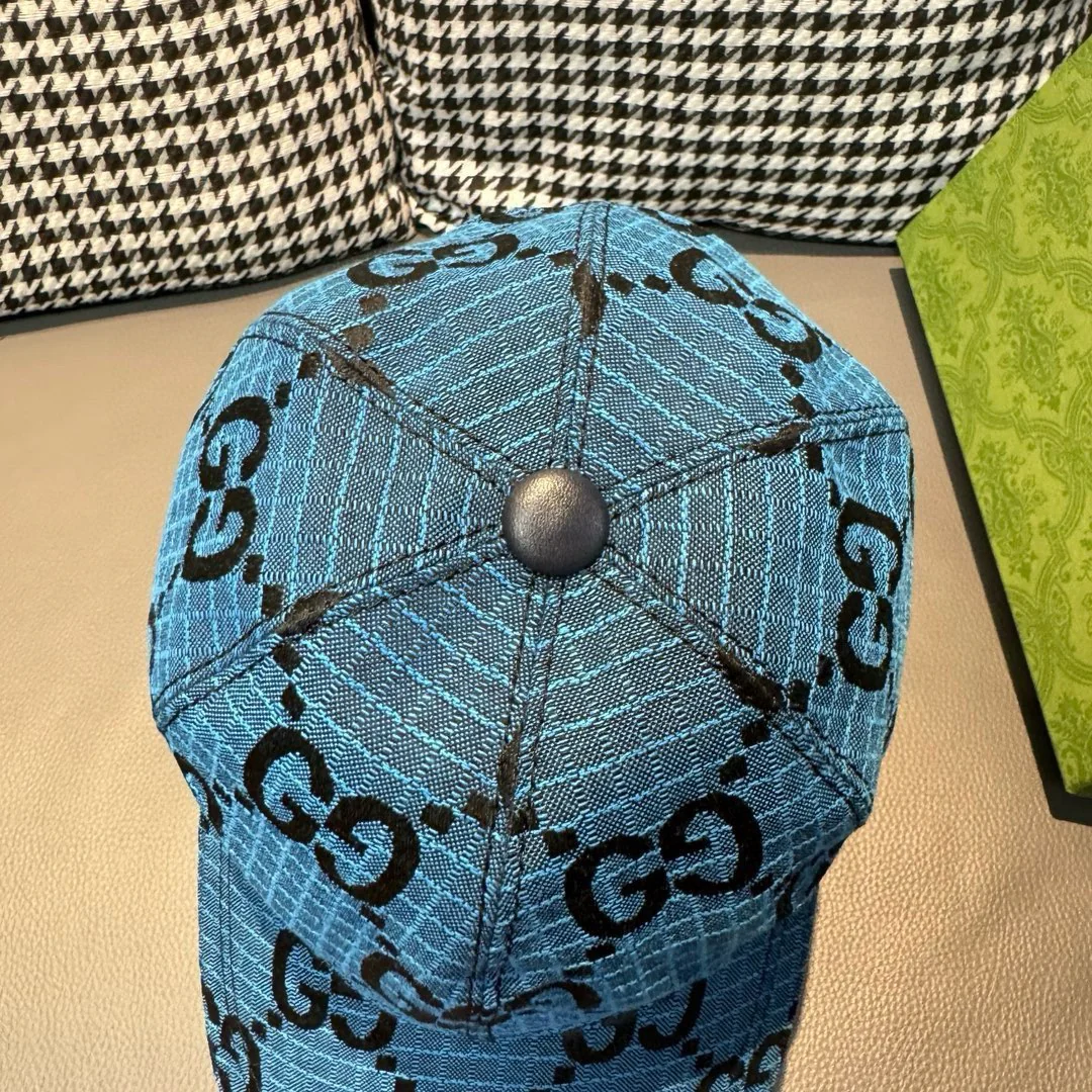 Gucci - Простая бейсболка с двойной буквой G - Синяя