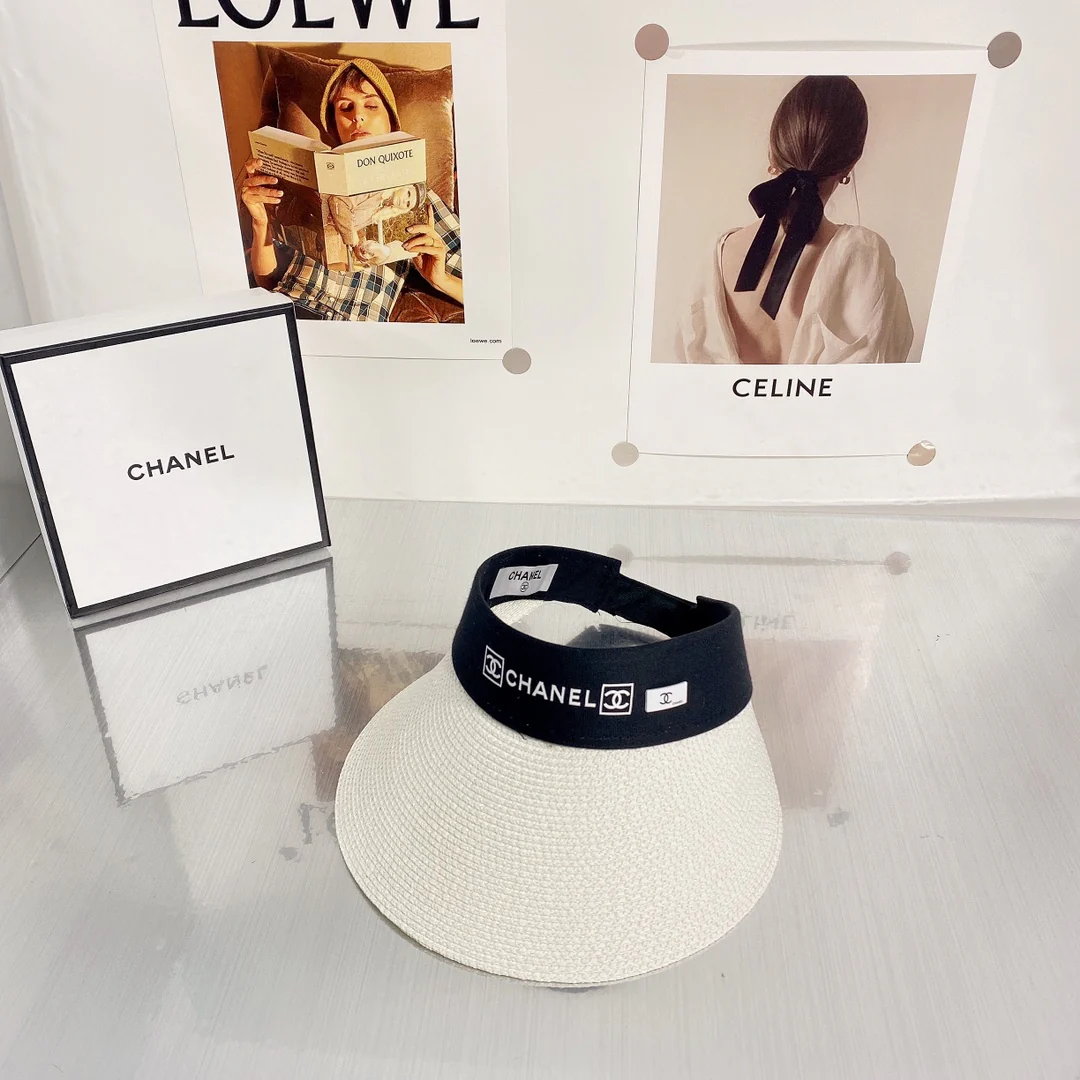 Новинка Chanel 2022 года - Солнцезащитная шляпа - Парик с открытым носком