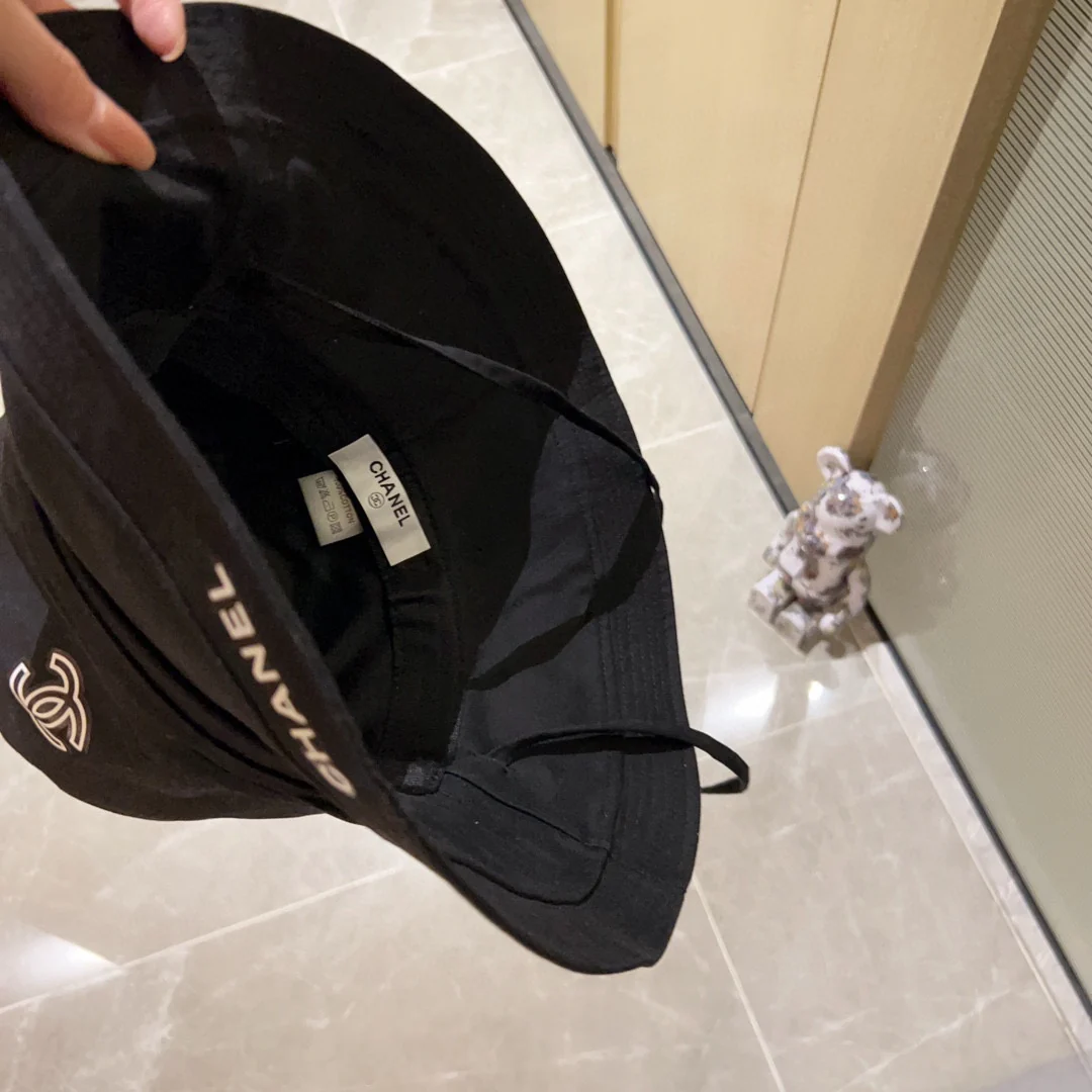 Новинка сезона весна/лето 2023 от Chanel - Широкополая рыбацкая шляпа - Веревочная - Черная