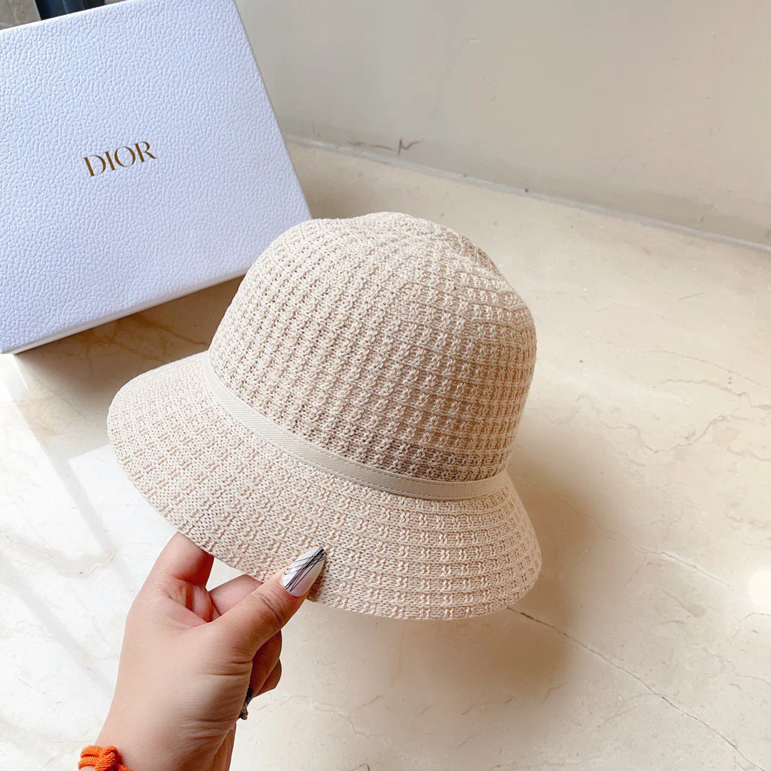 Lolway - Вязаная рыбацкая шапка с перекрещенными нитями - Белая