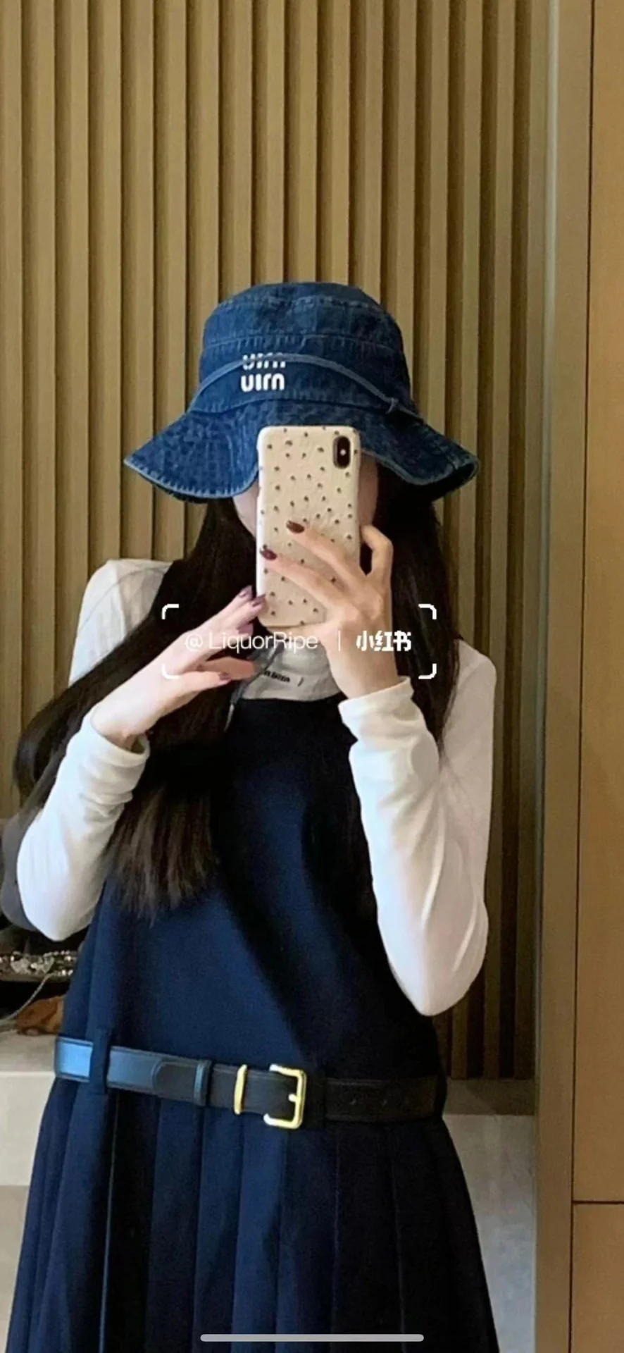 Панама Miu Miu в ковбойском стиле на шнуровке