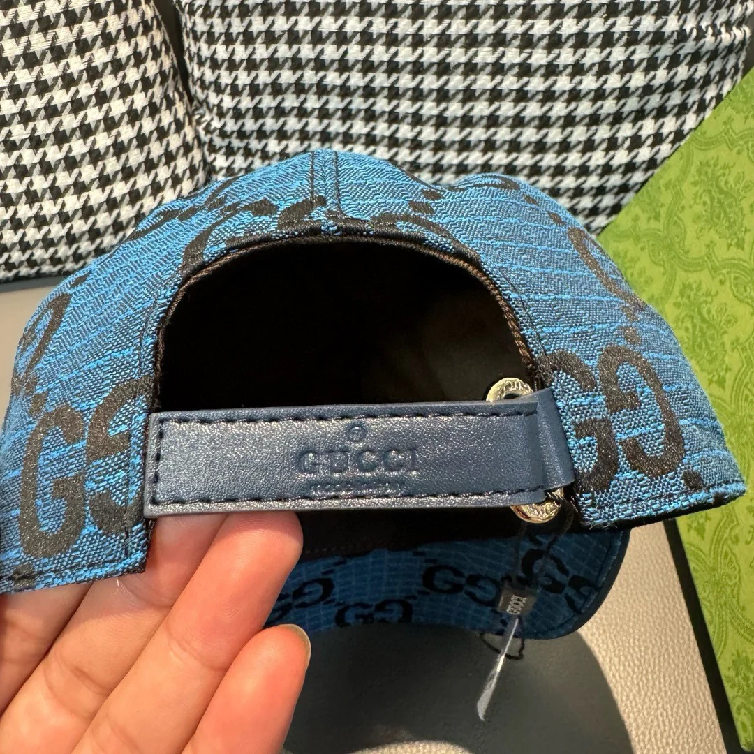 Gucci - Простая бейсболка с двойной буквой G - Синяя