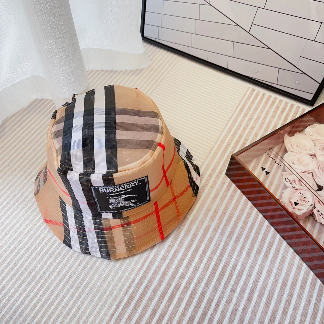 Burberry - Панама из органзы в стиле пэчворк