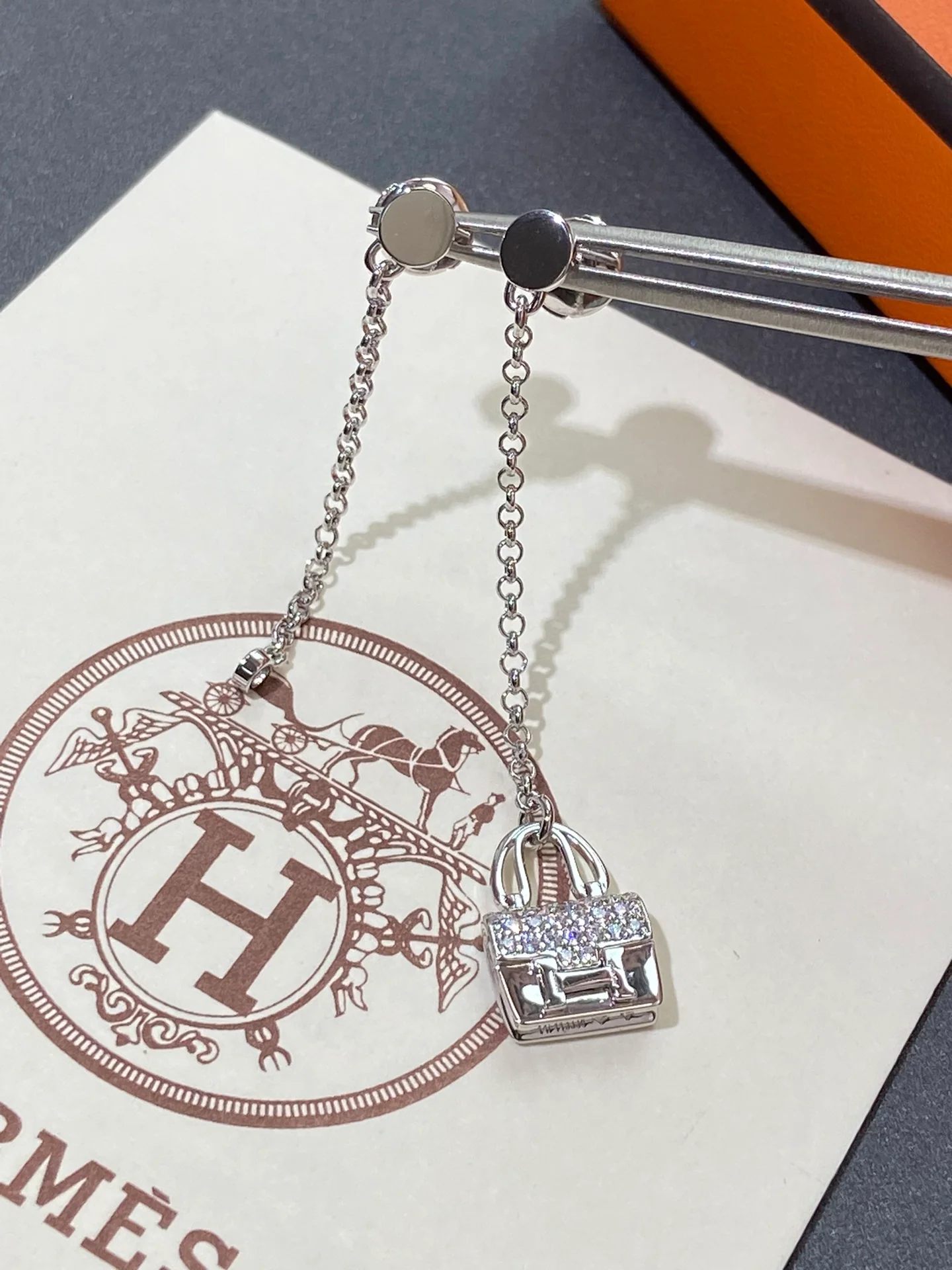 Серьги Hermes 017