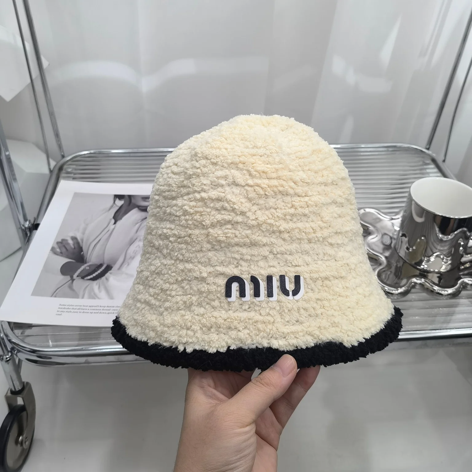 Miu Miu - Рыбацкая шляпа из овечьей шерсти