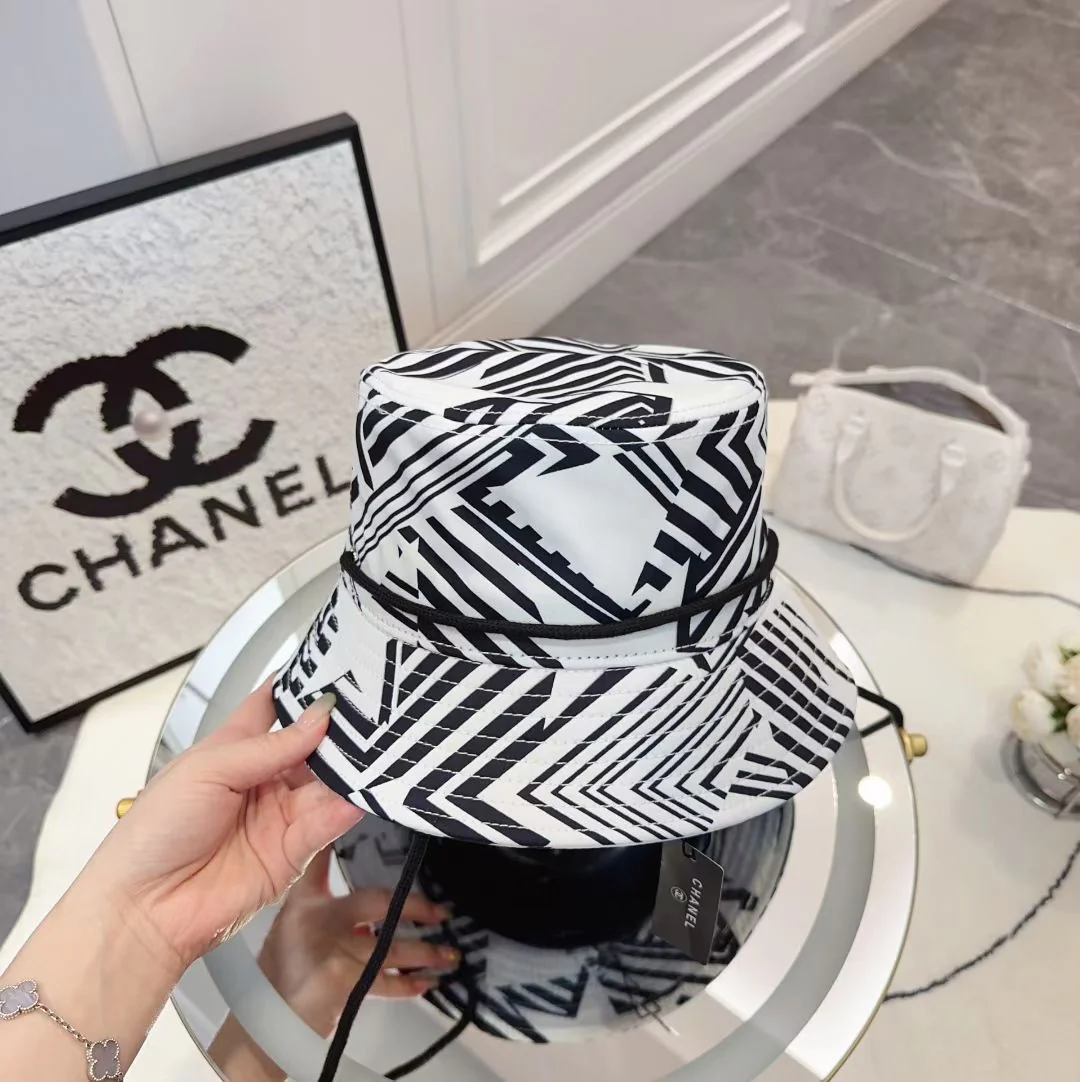 Рыбацкая шляпа Chanel — Новейшая коллекция, пользующаяся огромным спросом — Белая