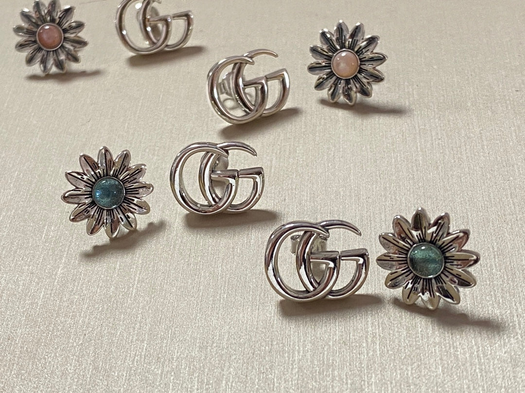 Серьги Gucci - Синие - 002