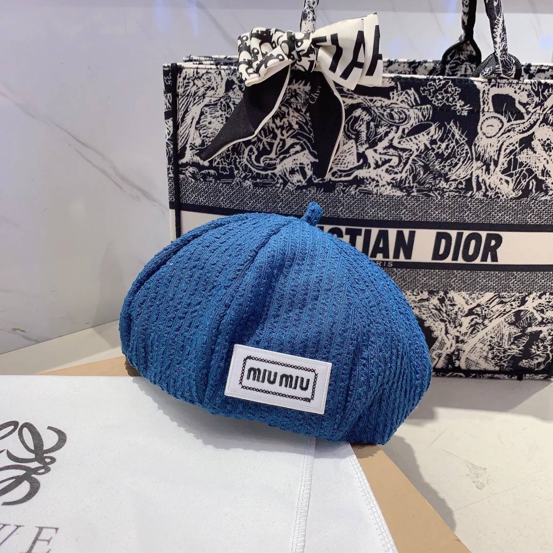 Новые поступления коллекции Miu Miu начала осени 2023 года - Берет - Шляпа художника - 1