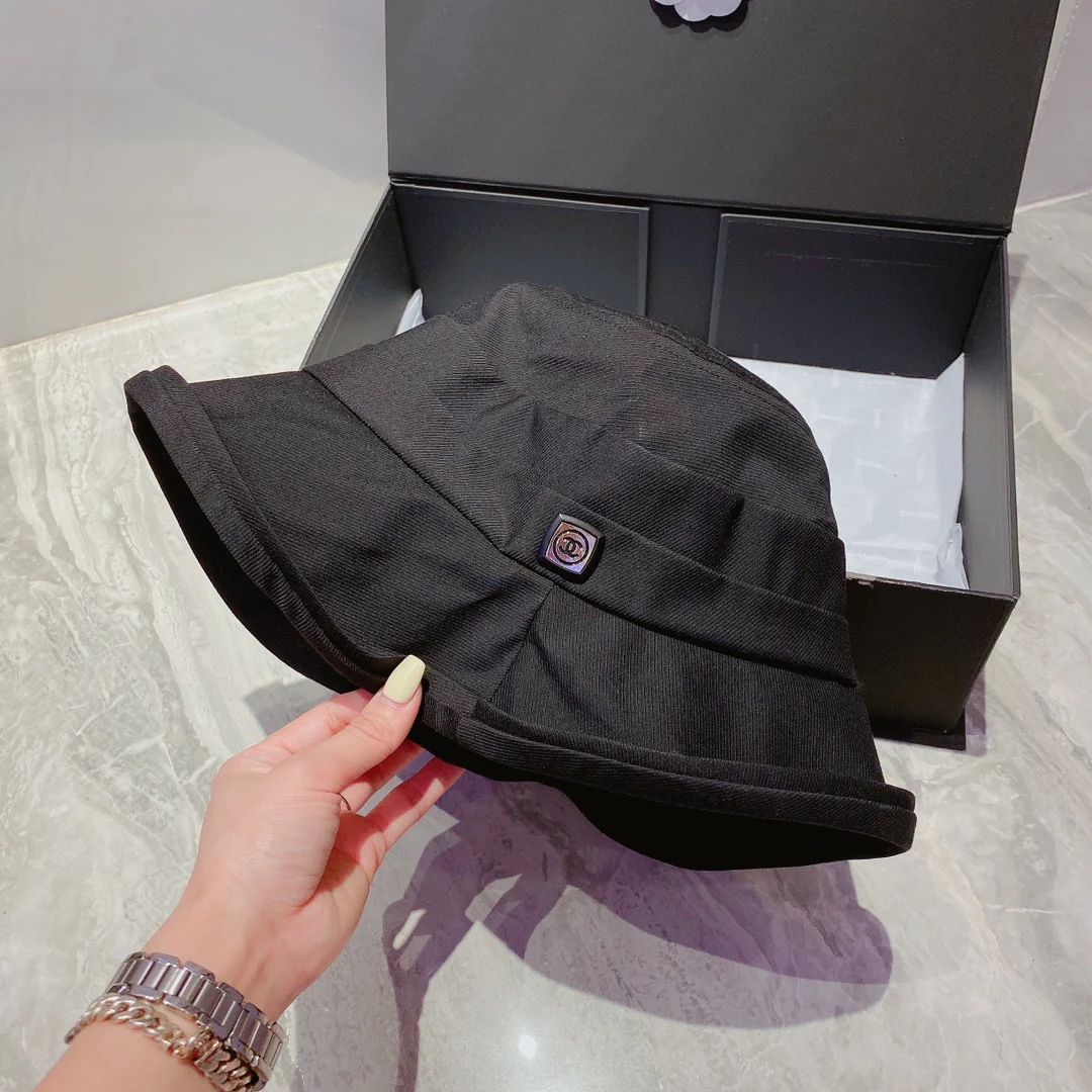 Chanel - Рыбацкая шляпа - Черная - 1