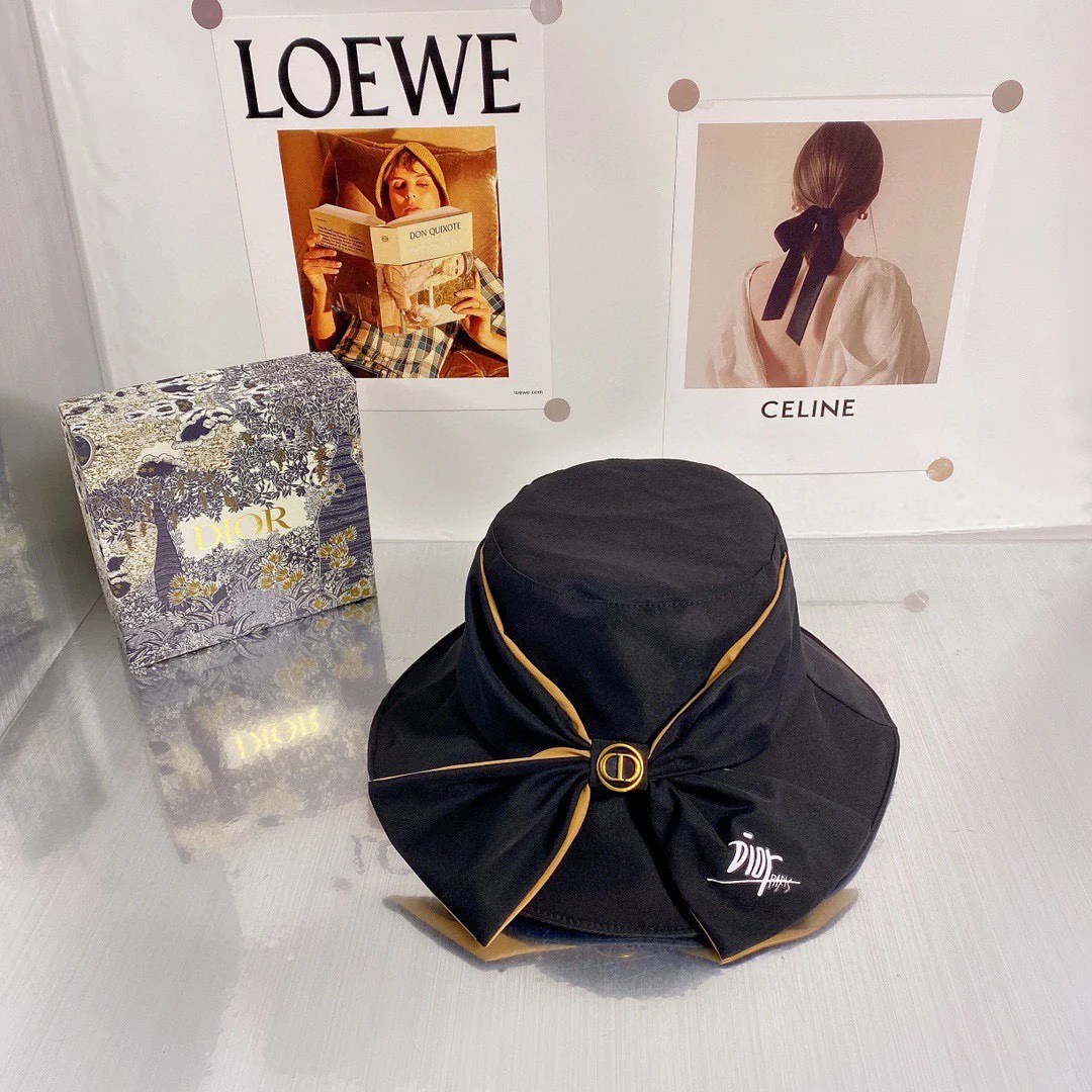 Панама Dior с бантом - 4 цвета - мягкий и удобный материал