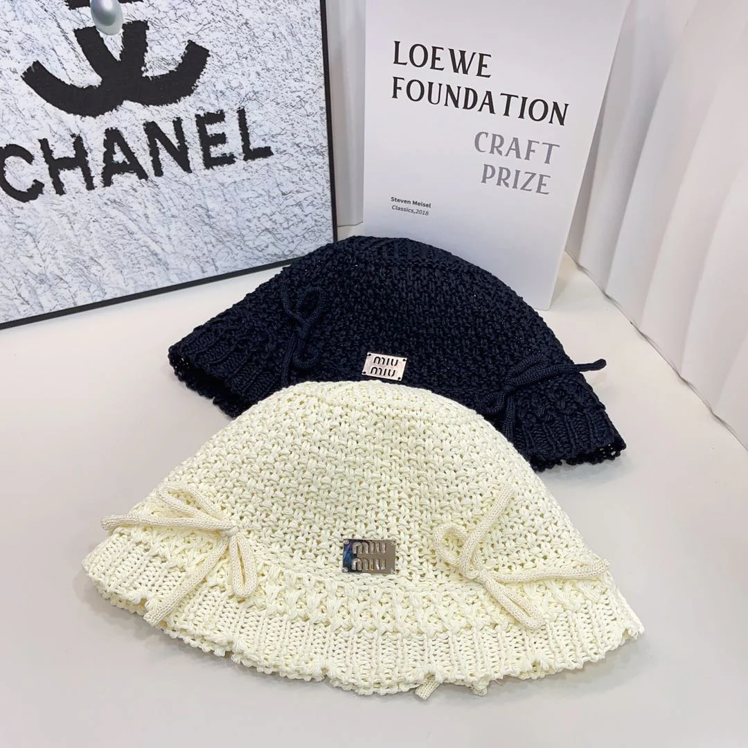 Miu Miu - Новая вязаная ажурная рыбацкая шапка