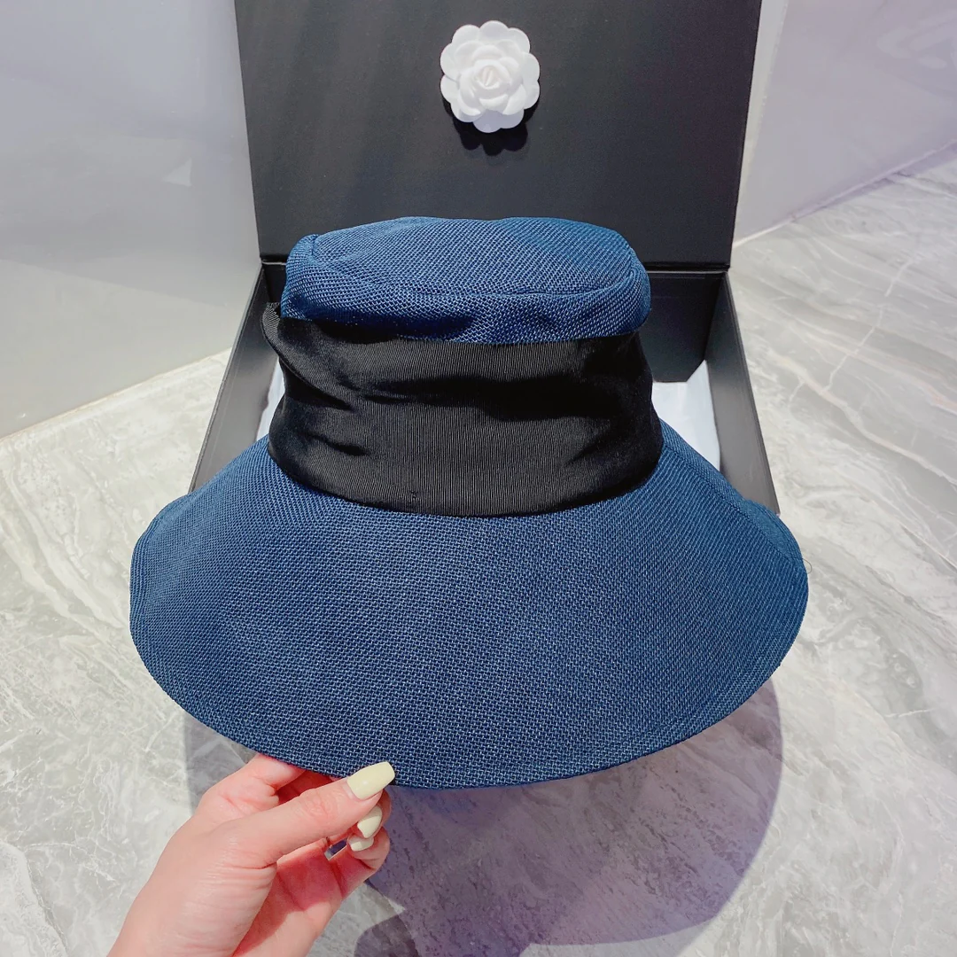 Chanel - Солнцезащитная шляпа - Солнцезащитный козырек - Синий