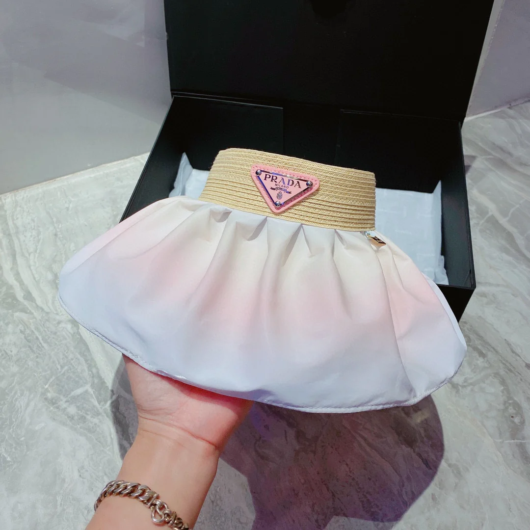 Солнцезащитная шляпа Prada Shell Rainbow - защита от УФ-излучения