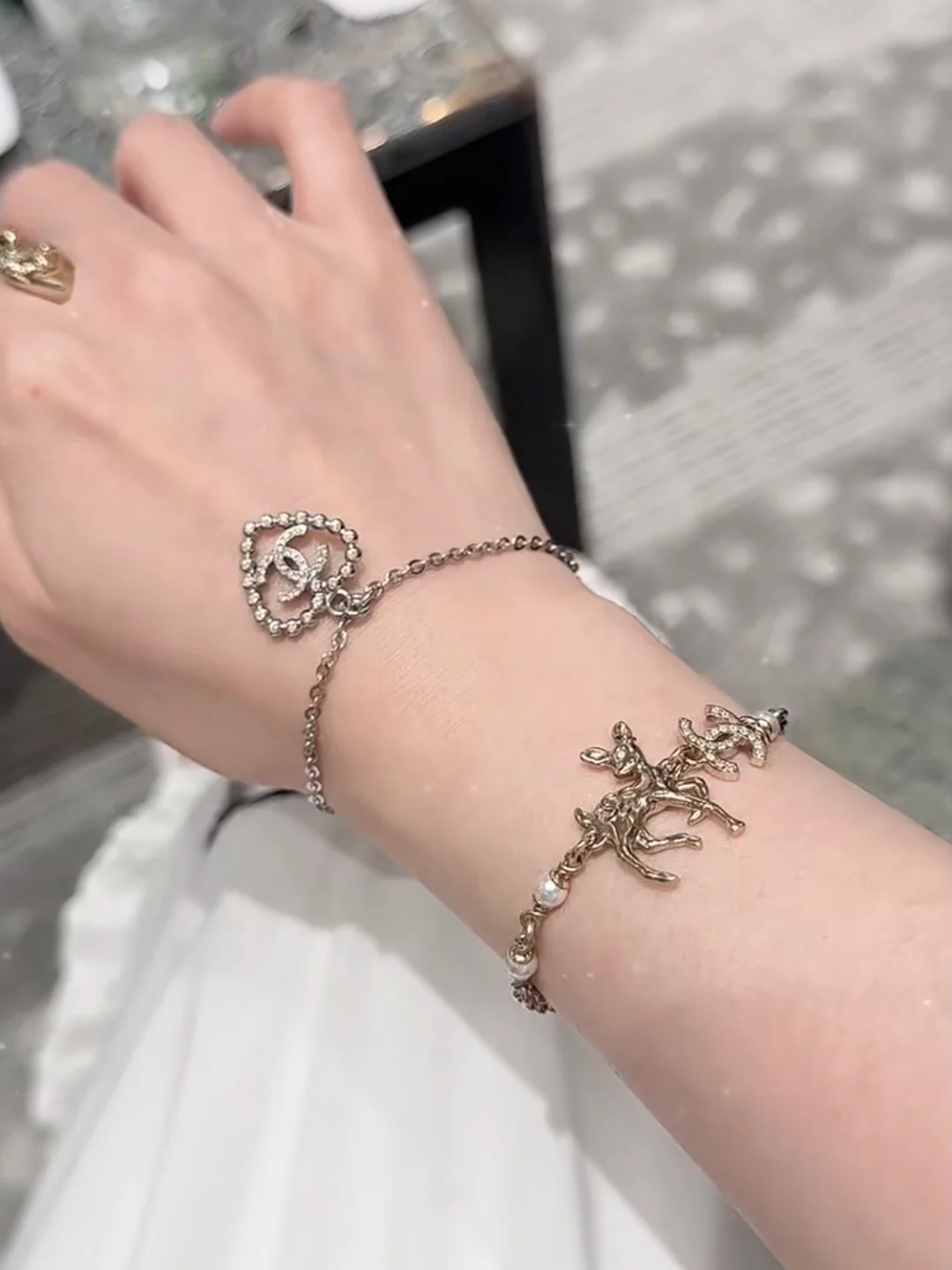 Браслет Chanel 25p с ажурным сердцем