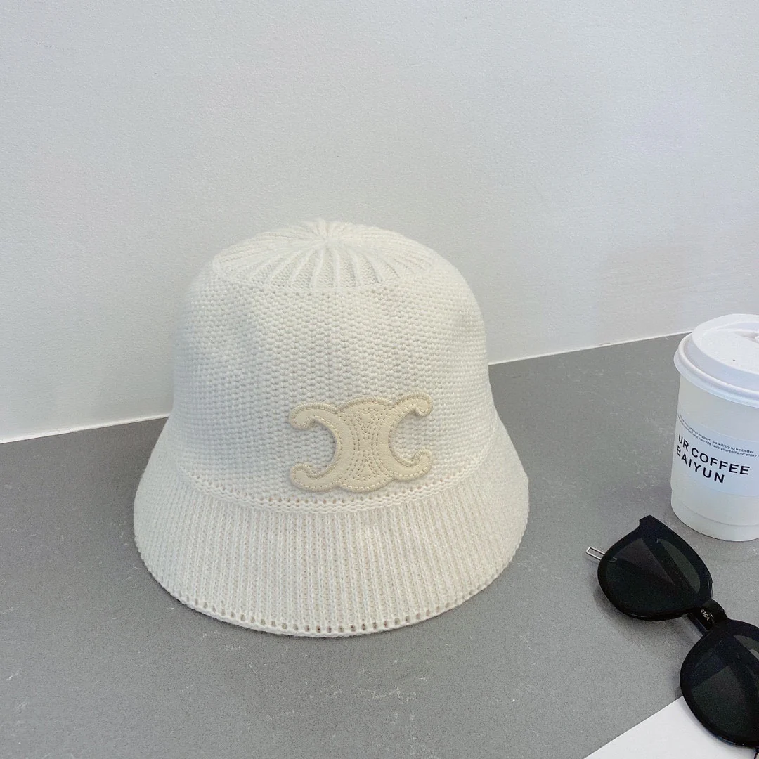 Celine - Рыбацкая шляпа - Белая - 1