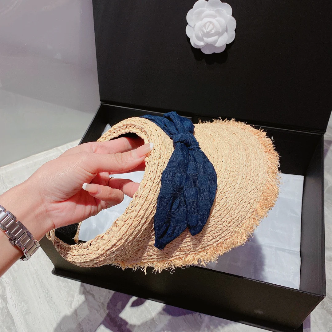 Солнцезащитная шляпа Chanel - Открытый жилет - Синий