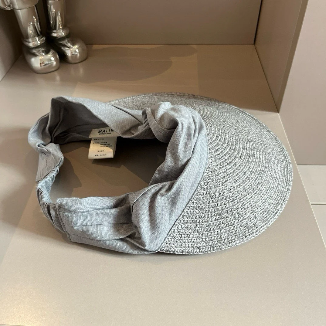 Miu Miu - Солнцезащитная шляпа в стиле пэчворк - Серая