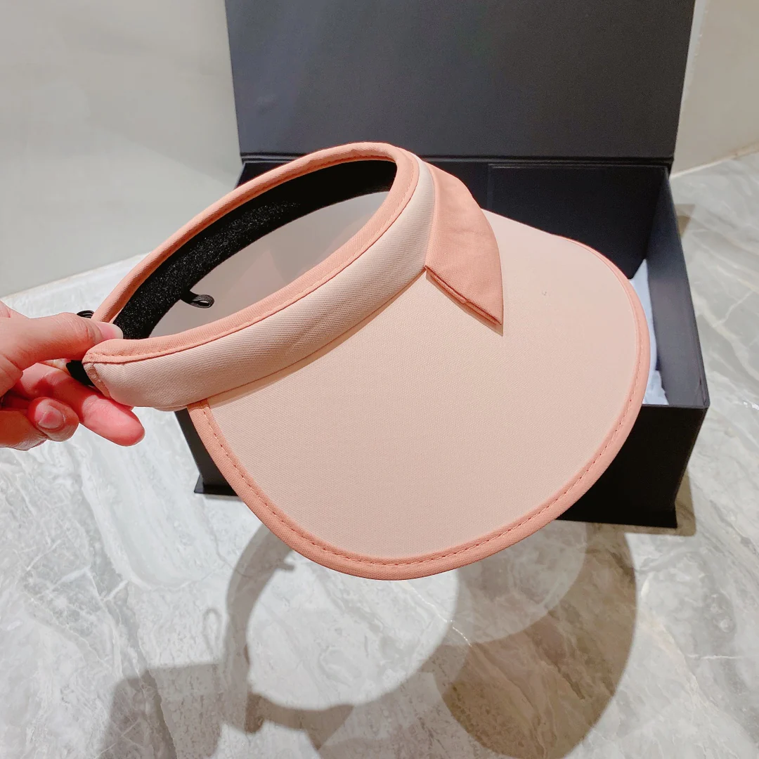 Солнцезащитная шляпа Chanel - Парик с открытым носком - Розовый