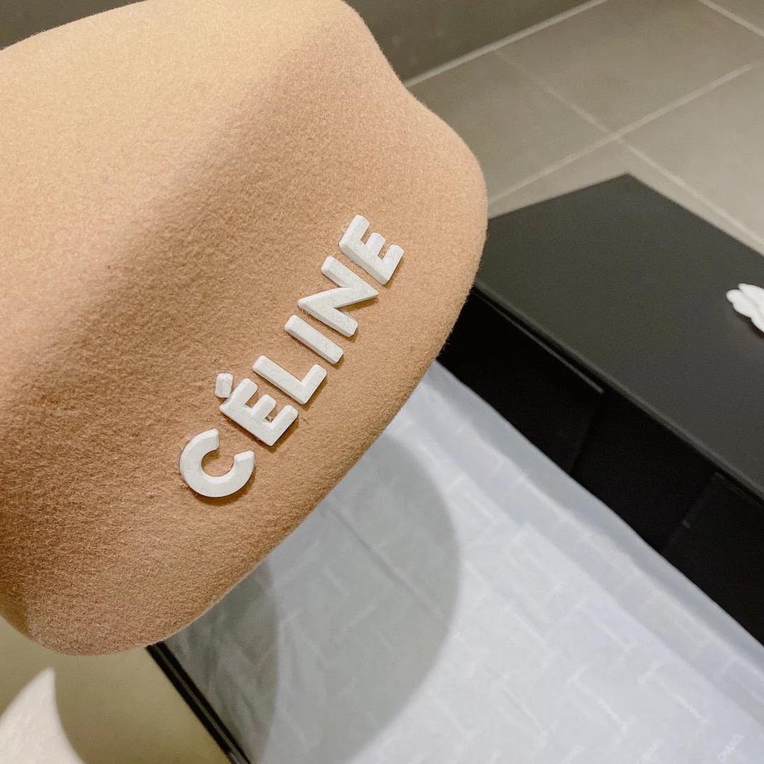 Селин - Шерстяной берет - Абрикосовый