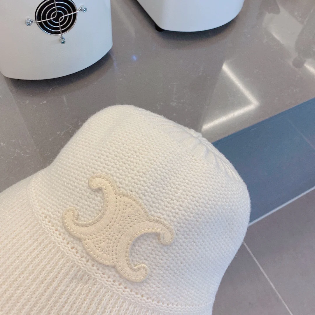 Celine - Рыбацкая шляпа - Белая - 1