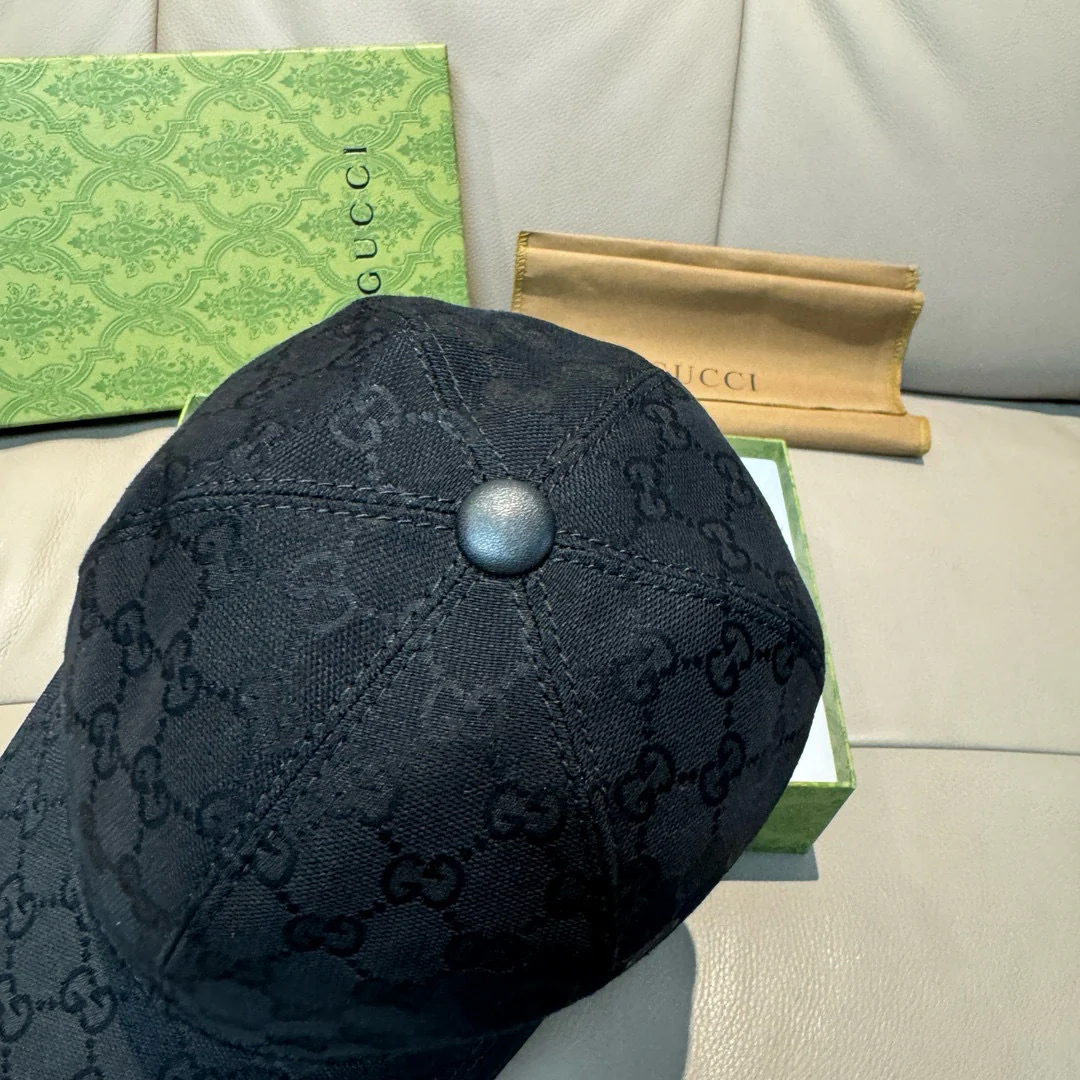 Регулируемая бейсболка Gucci - Черная - 1