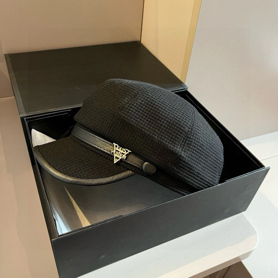 LV - Шляпа художника из холста - Черная