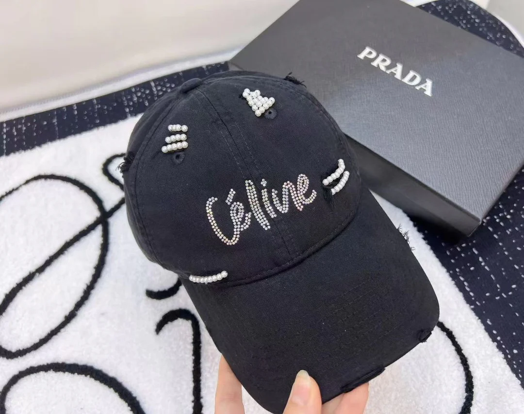 Celine - Новая прочная бейсболка с перламутровым принтом