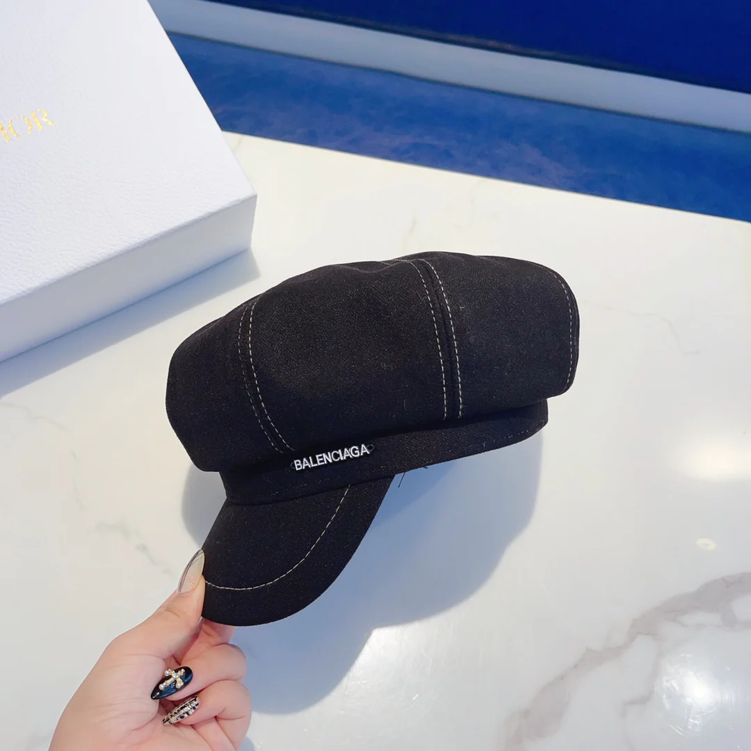 Balenciaga - Восьмиугольный берет - Черный