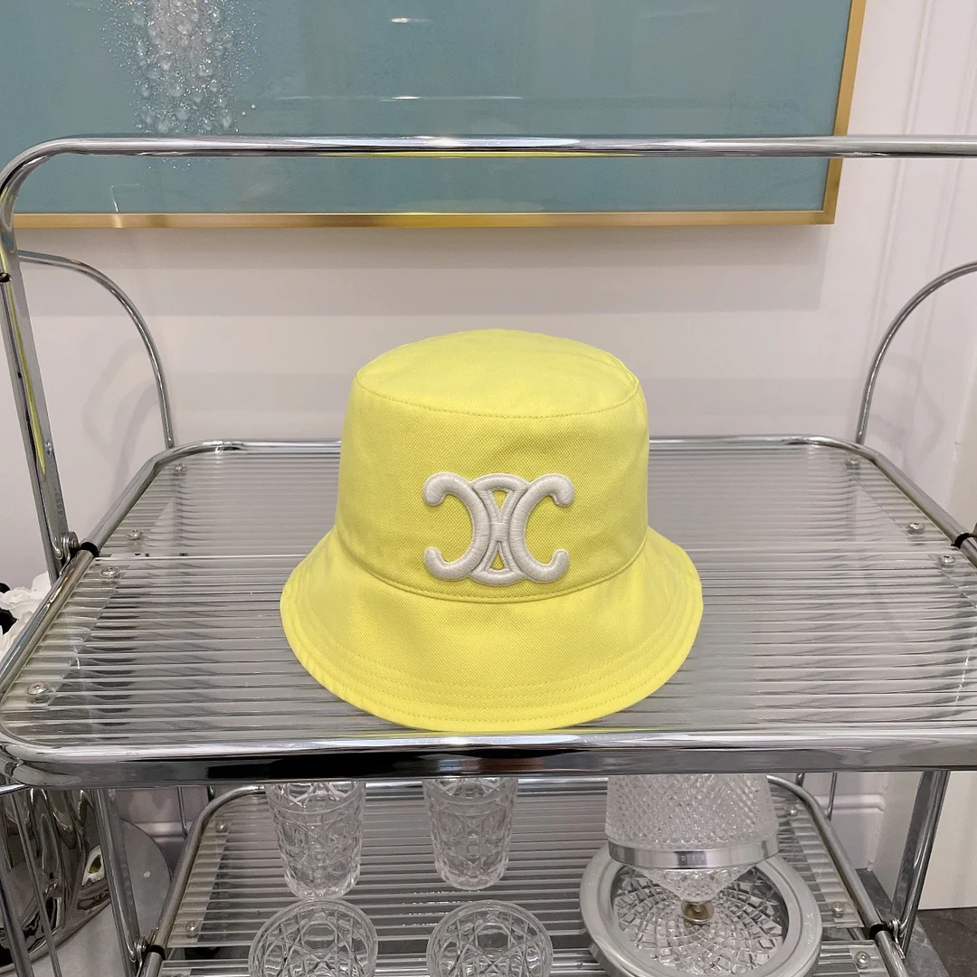 Celine - Рыбацкая шляпа из чистого хлопка с вышивкой - 4 цвета