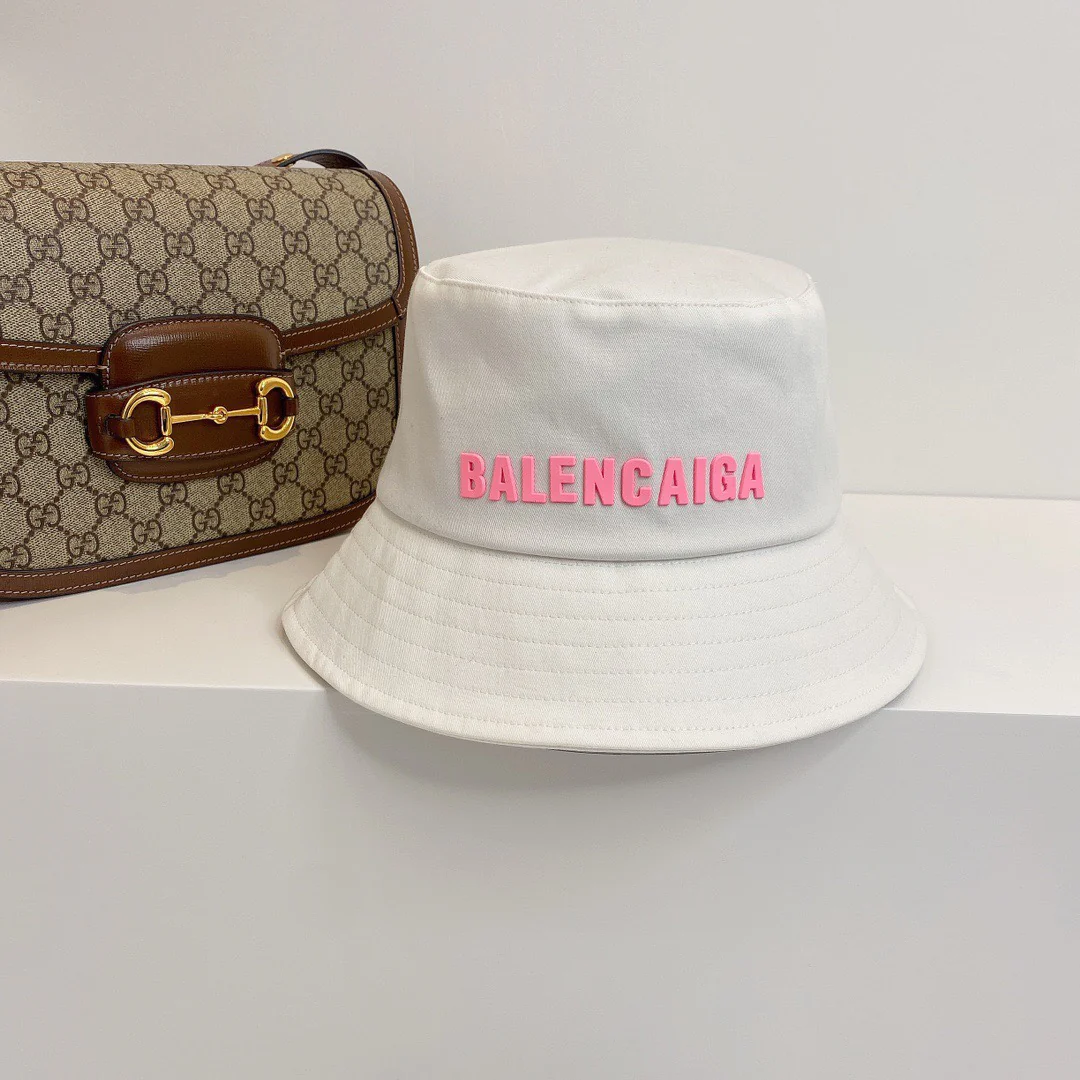 Balenciaga - Рыбацкая шляпа из чистого хлопка - Красочный 3D-логотип