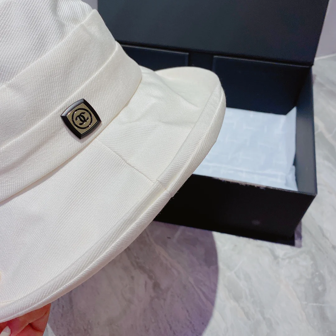 Chanel - Солнцезащитная шляпа - Солнцезащитный козырек - Черная