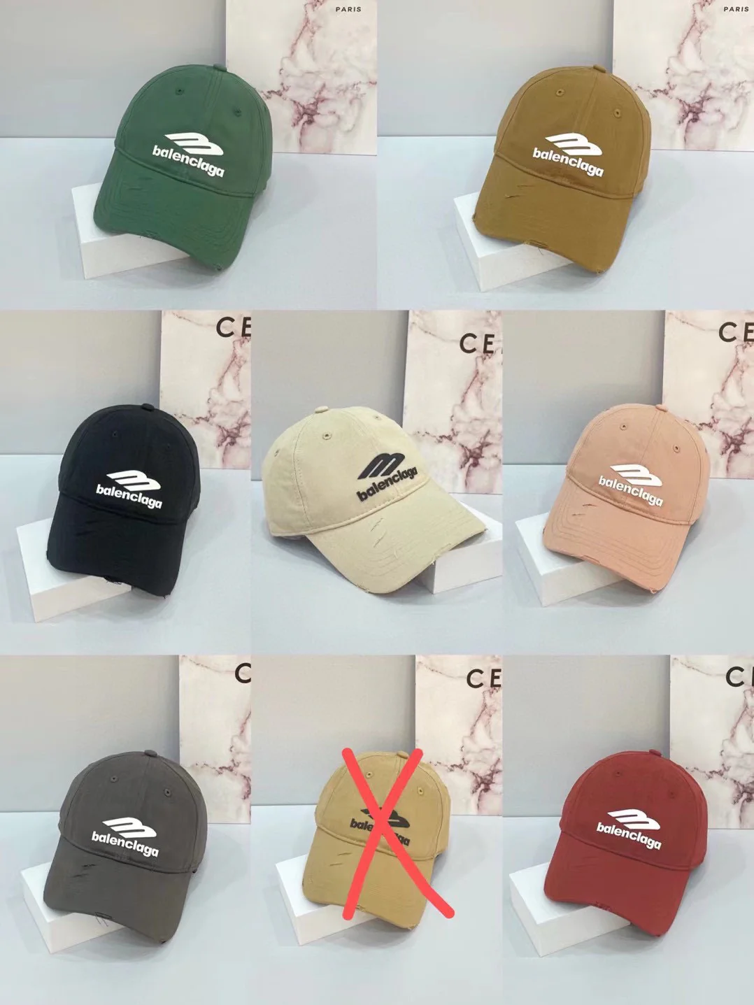 Balenciaga - Разноцветная джинсовая бейсболка