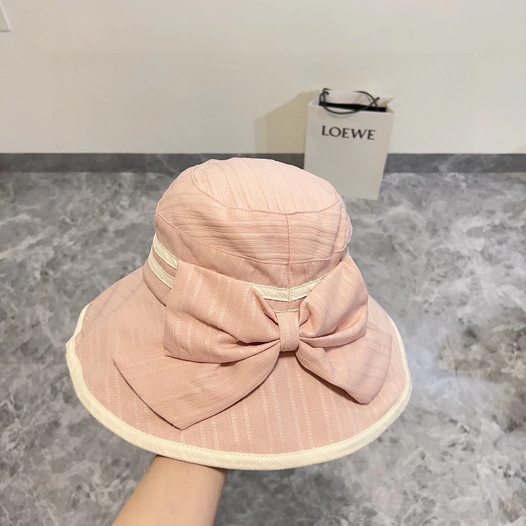 Новая широкополая складная рыбацкая шляпа Chanel 2024 года — розовая.