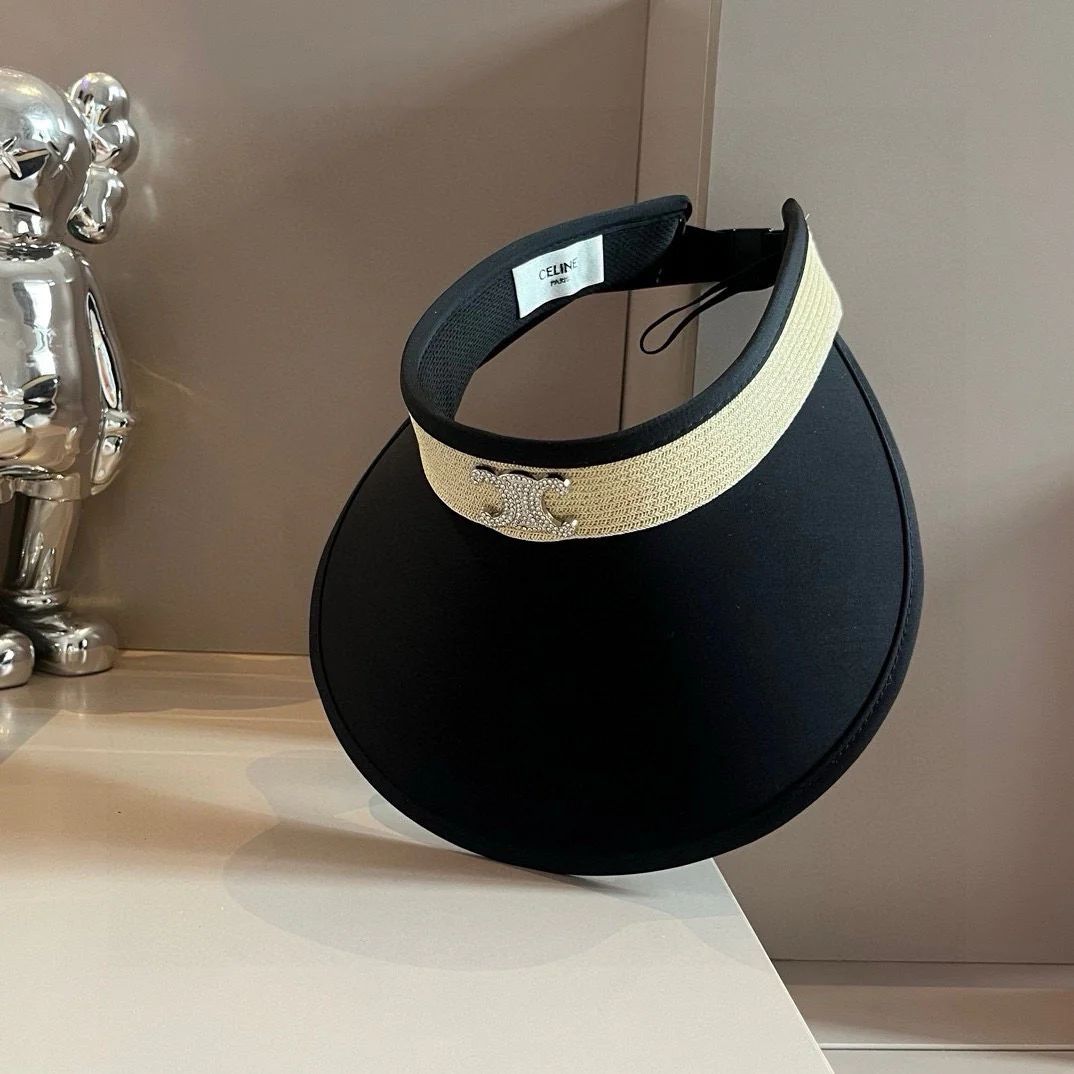 Celine - Универсальная солнцезащитная шляпа - Черная