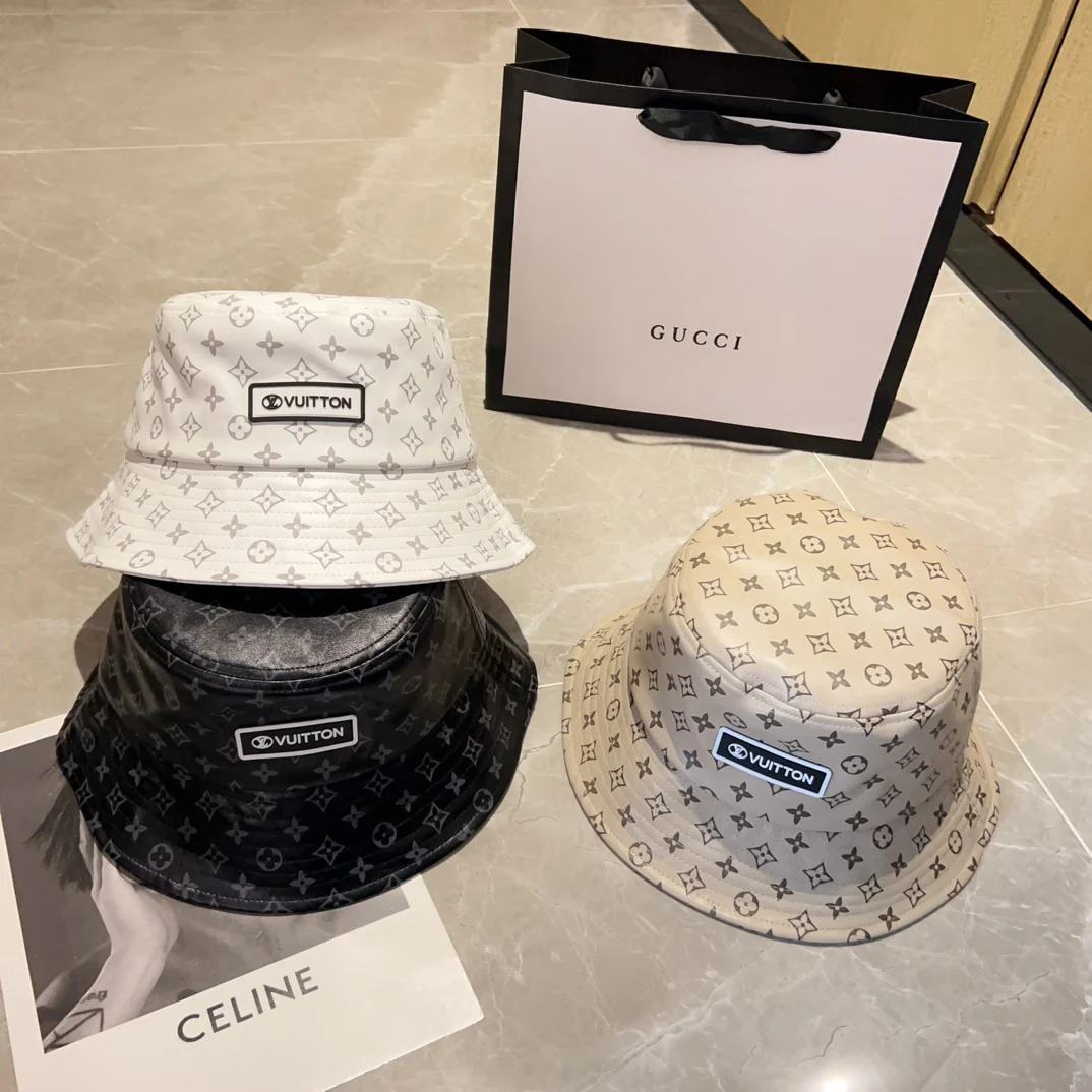 Новая кожаная панама LV с монограммой, 2023 год.