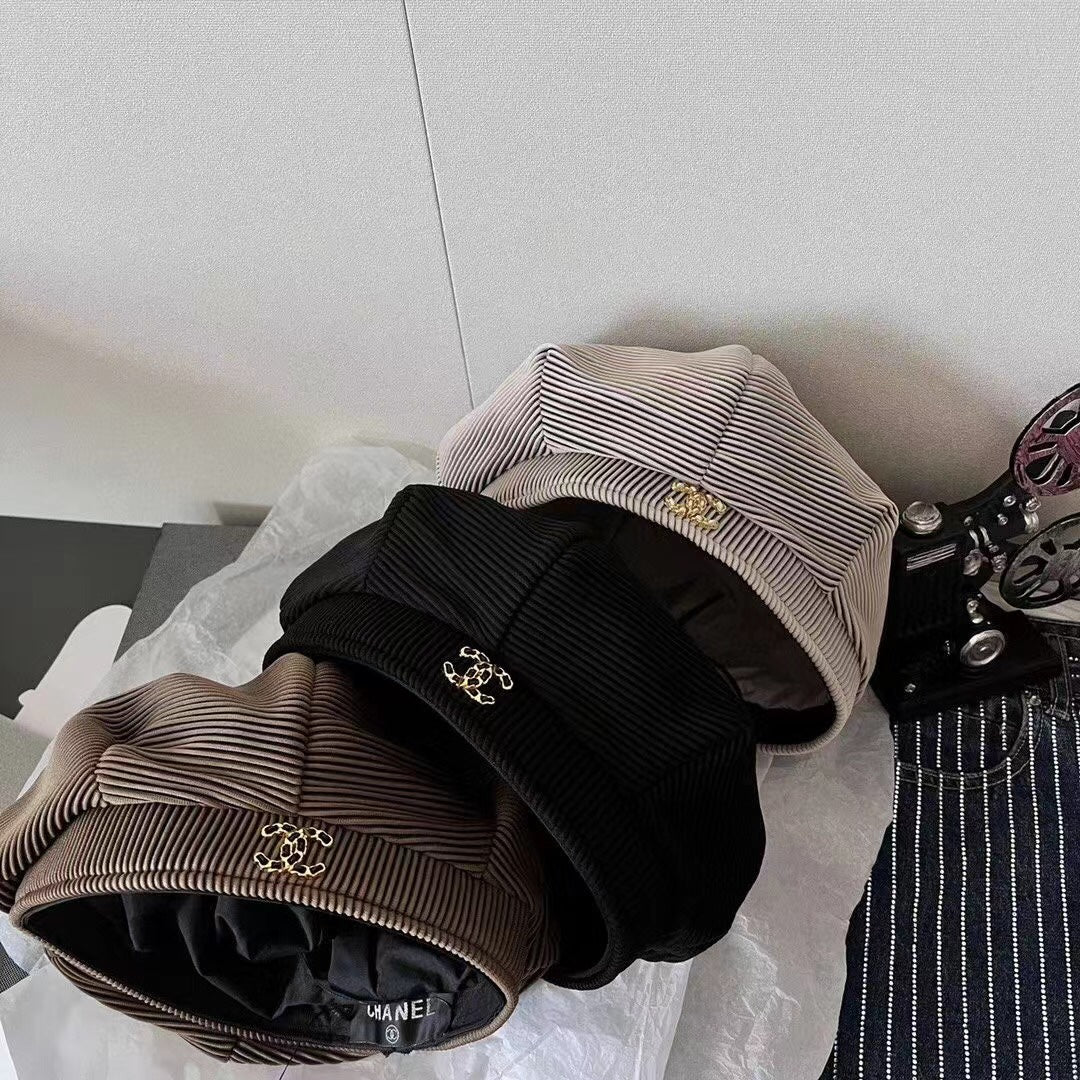 полосатый берет Chanel